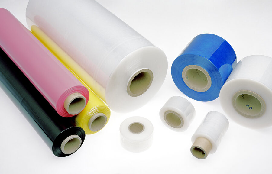 Stretchfolien in verschiedenen Farben und Größen